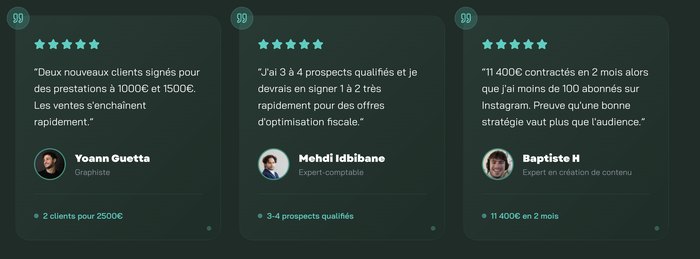 Témoignage client